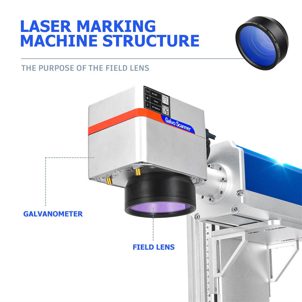 Monport F-theta M85 150mm*150mm Replacement Optical Scanning Lens for Fiber Laser Engraver