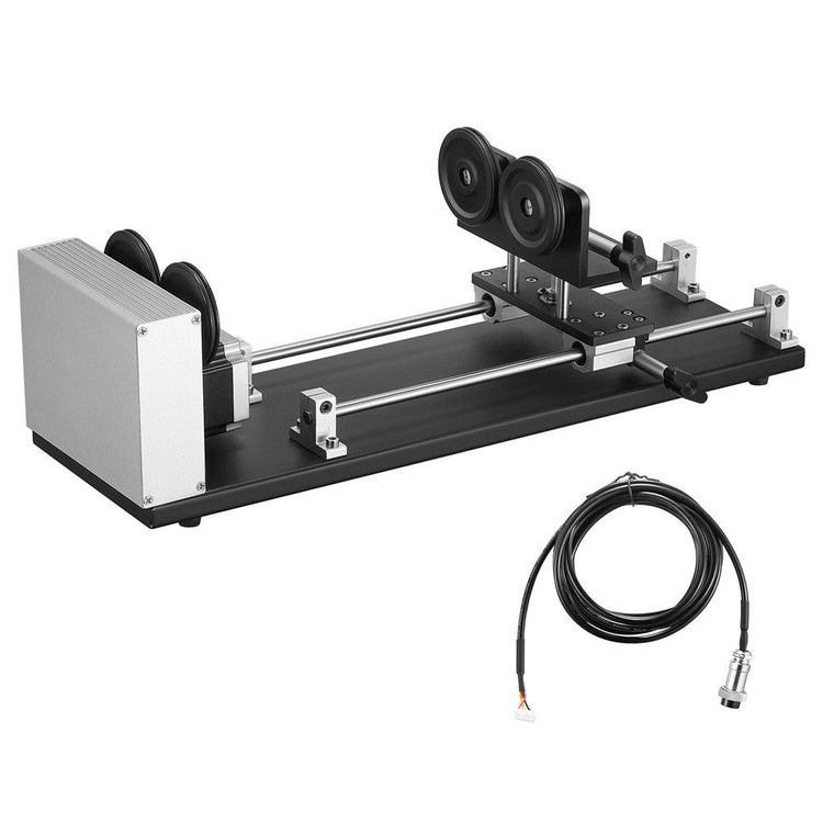 Easy Install 4-Wheel Rotary  CO2 Laser Rotary Attachment — Monportlaser