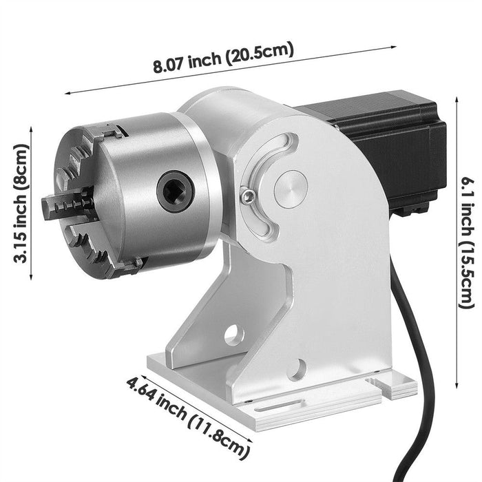 Monport 80MM Three Jaws Rotary Axis Attachment (for Fiber Engravers only)